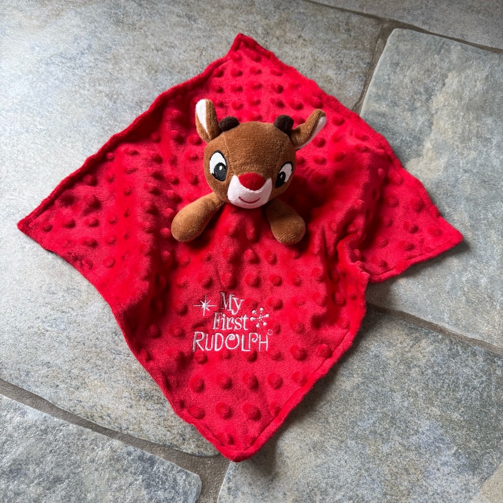 Rudolph the Red‎ Nose Reindeer My First Rudolph 1st Christmas Plush Lovey